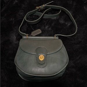 Coach Green Leather Crossbody Bag